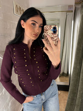 Load image into Gallery viewer, Epaulet military cardigan
