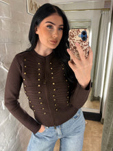 Load image into Gallery viewer, Epaulet military cardigan
