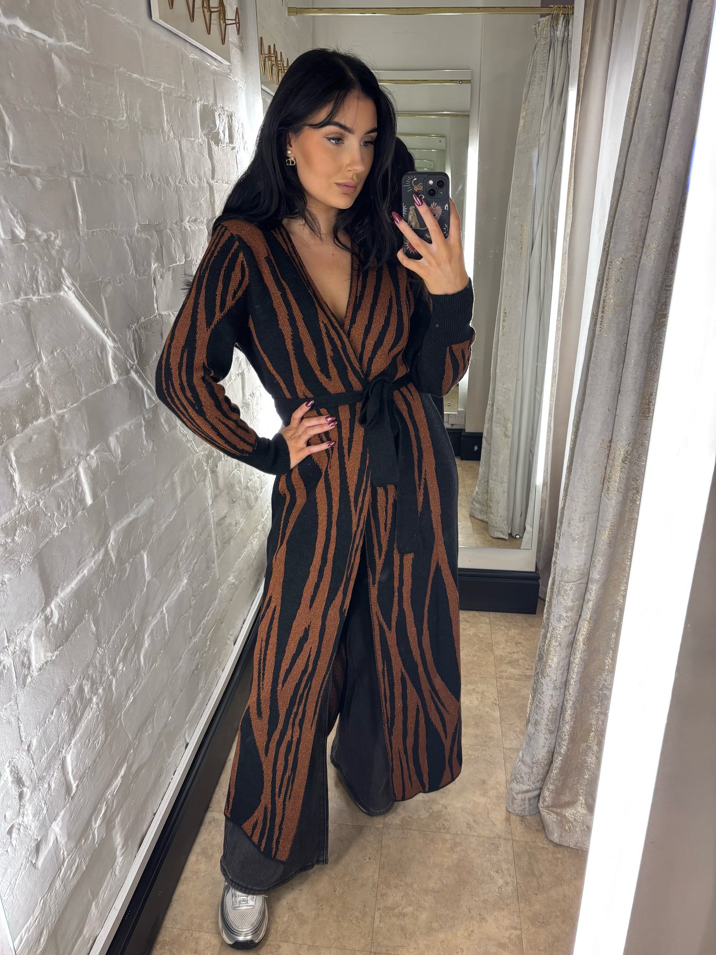 Premium knit maxi cardigan