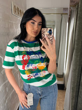 Load image into Gallery viewer, Stripe graphic tee
