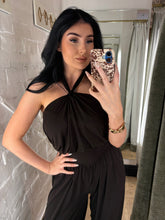 Load image into Gallery viewer, Halter jumpsuit cuffed ankle
