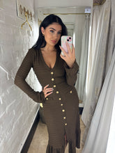Load image into Gallery viewer, Chocolate bodycon midi
