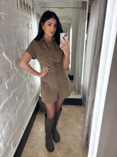 Load image into Gallery viewer, Suede mini dress
