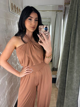 Load image into Gallery viewer, Halter jumpsuit cuffed ankle
