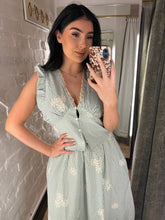 Load image into Gallery viewer, Gingham crotchet lace top
