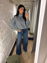 Load image into Gallery viewer, Dark denim boyfriend jeans
