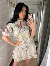 Load image into Gallery viewer, Floral lace mini dress
