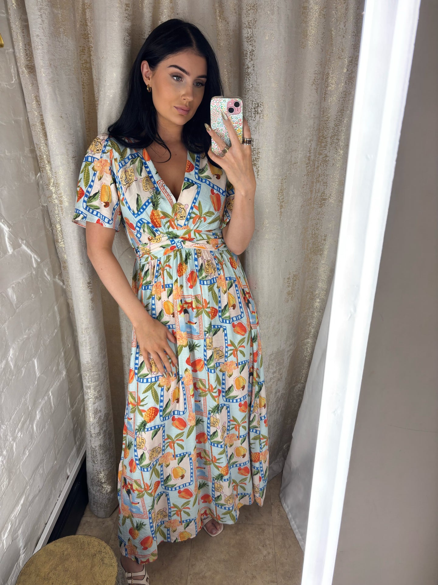Tropical maxi dress