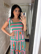 Load image into Gallery viewer, Gingham stripe midi
