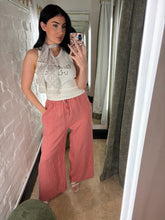 Load image into Gallery viewer, Stripe linen trousers
