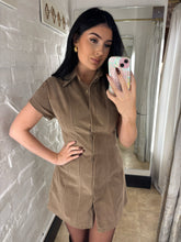 Load image into Gallery viewer, Suede mini dress
