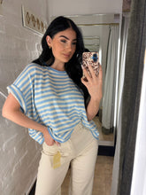 Load image into Gallery viewer, Blues stripe knit
