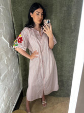 Load image into Gallery viewer, Stripe shirt dress
