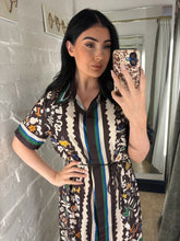 Load image into Gallery viewer, Shirt dress multi pattern
