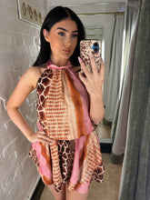 Load image into Gallery viewer, Playsuit halterneck animal print
