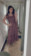 Load and play video in Gallery viewer, Stripe midi dress
