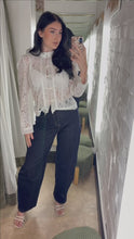 Load and play video in Gallery viewer, Dark denim barrel jeans
